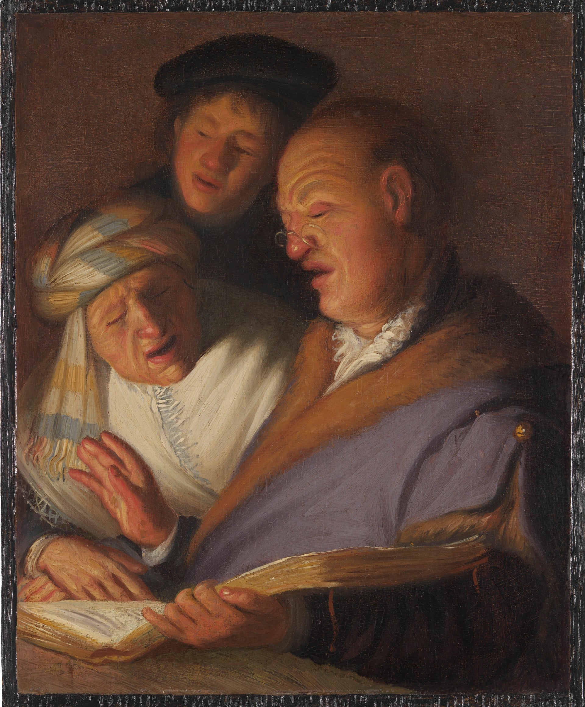 Trois musiciens, allégorie de l’Ouïe — Rembrandt, vers 1624–1625, The Leiden Collection