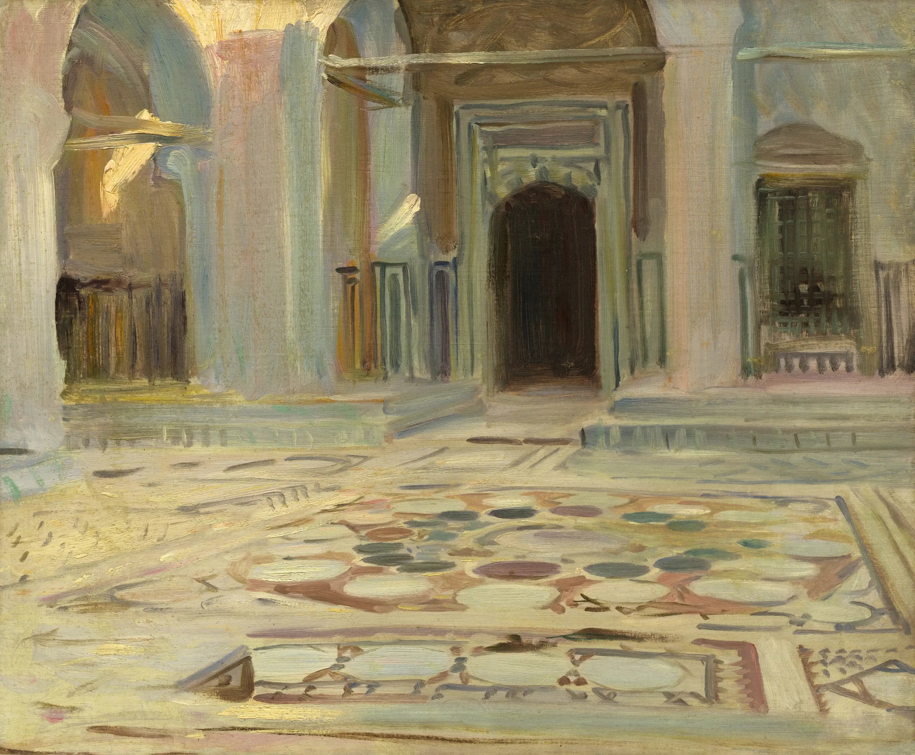 Trottoir, Le Caire - John Singer Sargent image 1 tableau peint à l’huile sur toile