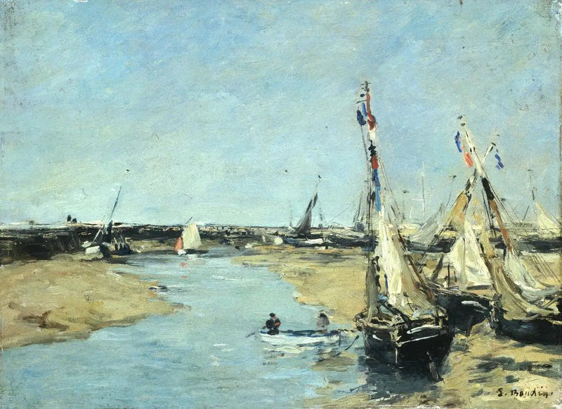 Trouville, ท่าเรือ, น้ำลง - Eugène Boudin