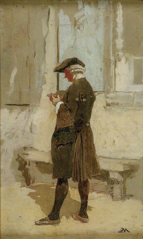 Un abbé - Ernest Meissonier image 1 copie de tableau peinte à la main