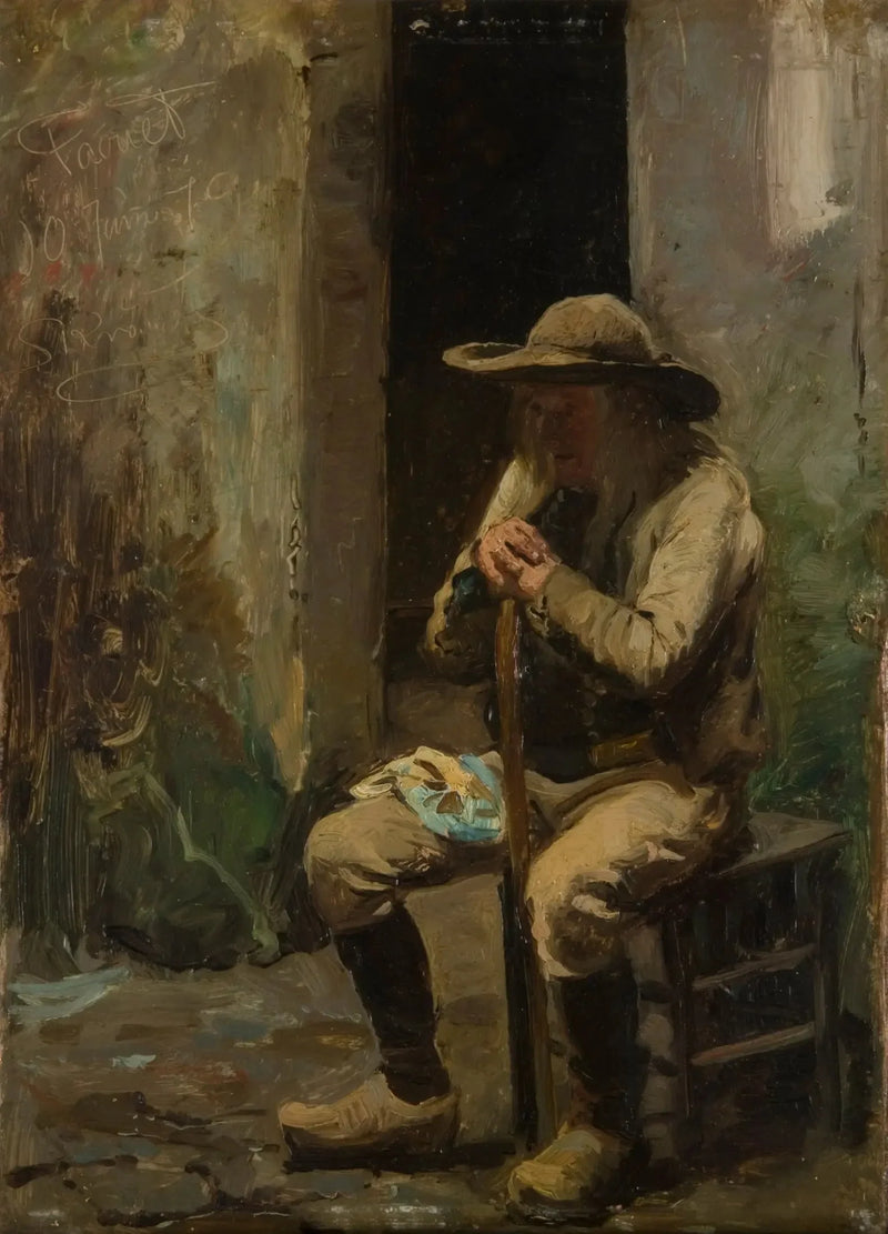 เกษตรกรจาก Faouet นั่ง - Peder Severin Krøyer