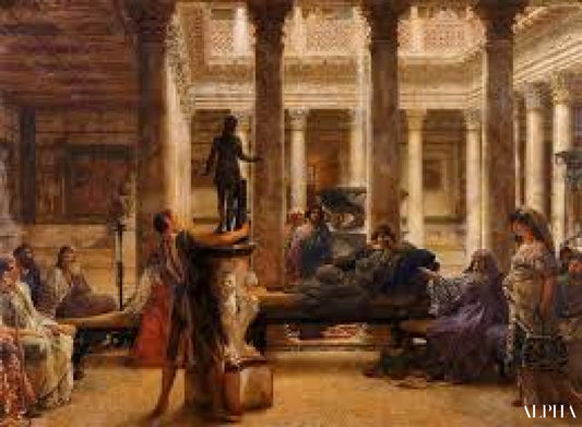 Un amateur d’art romain - Lawrence Alma-Tadema Reproductions de tableaux à la peinture à l’huile