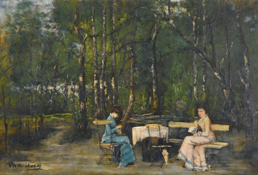 Un après-midi au parc - Mihály Munkácsy