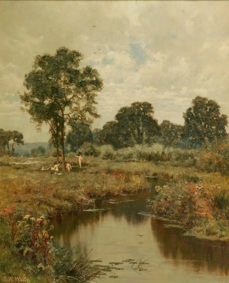 บ่ายโมงของเดือนสิงหาคม, Woolhampton, Berkshire - Edward Wilkins Waite