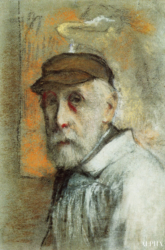 Un auto-portrait - Edgar Degas - Reproductions de tableaux et peintures haut de gamme