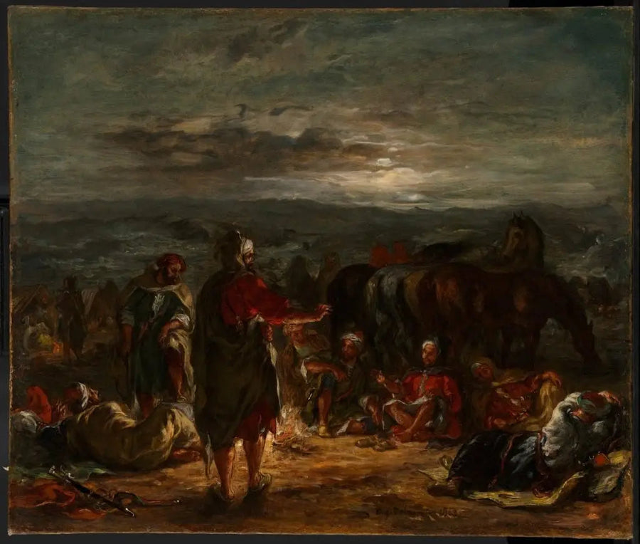 ค่ายอาหรับในคืน - ยูจีน เดลาครัวซ์