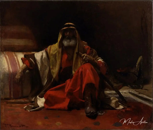 Un cheik arabe - Léon Bonnat - Reproductions de tableaux et peintures haut de gamme