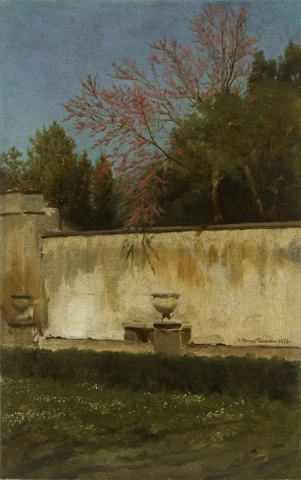 Un coin des jardins de la Villa Borghèse - Lawrence Alma-Tadema - Alpha Reproduction