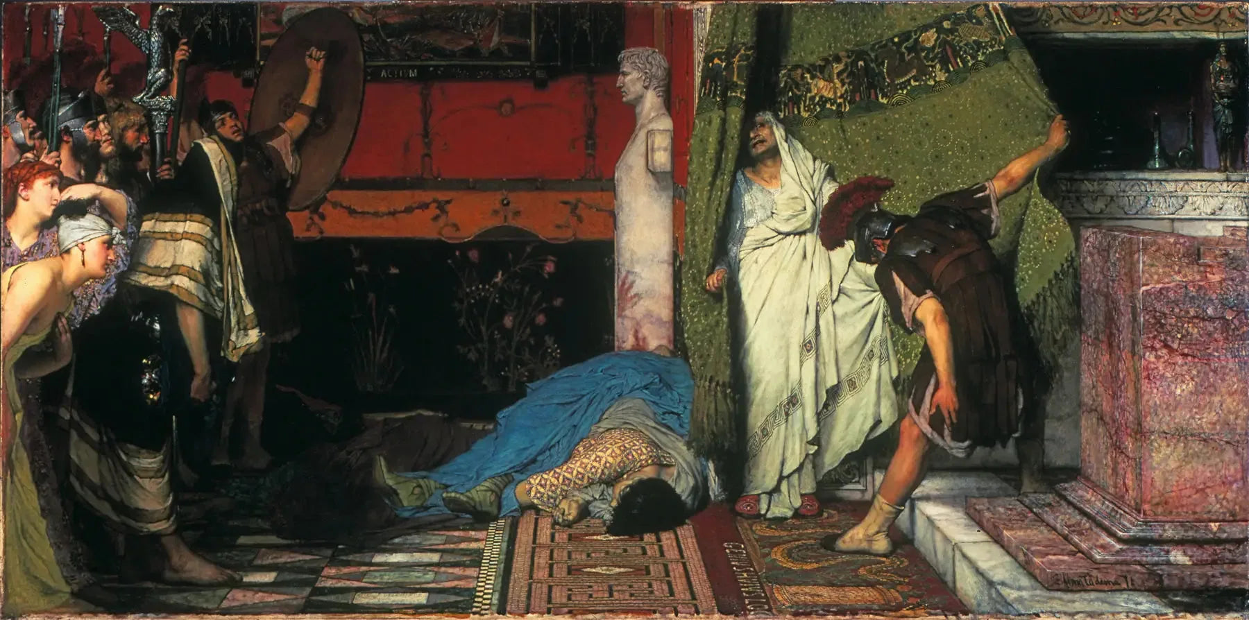 Un empereur romain (Claudius) - Lawrence Alma-Tadema image 1 copie peinte à la main à l’huile