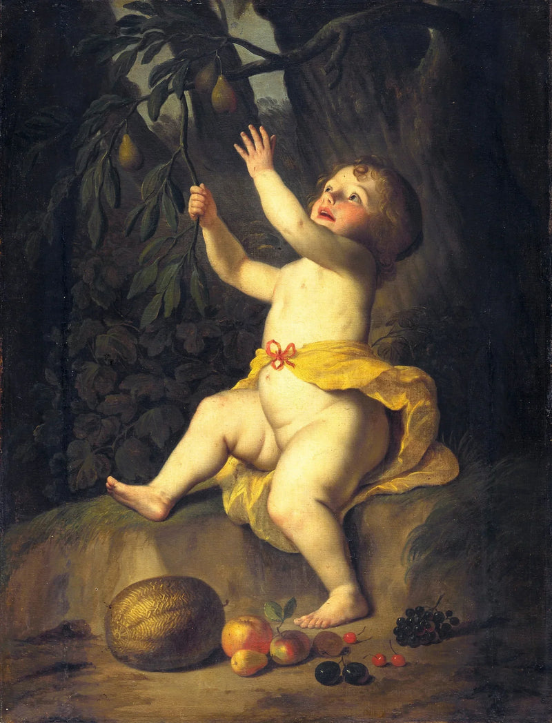 เด็กหญิงเก็บผลไม้ - Gerrit van Honthorst