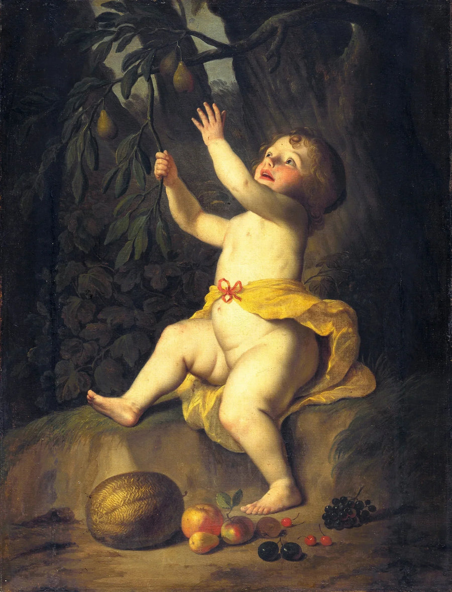 เด็กหญิงเก็บผลไม้ - Gerrit van Honthorst