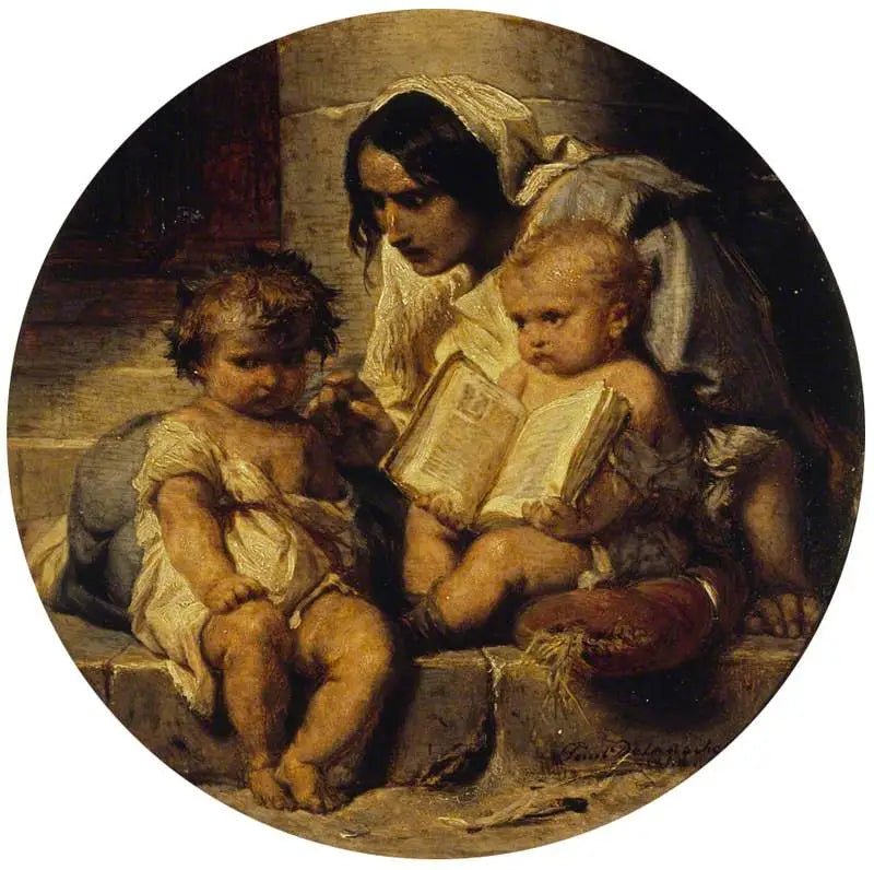 เด็กที่กำลังเรียนรู้การอ่าน - พอล เดอลาโรช