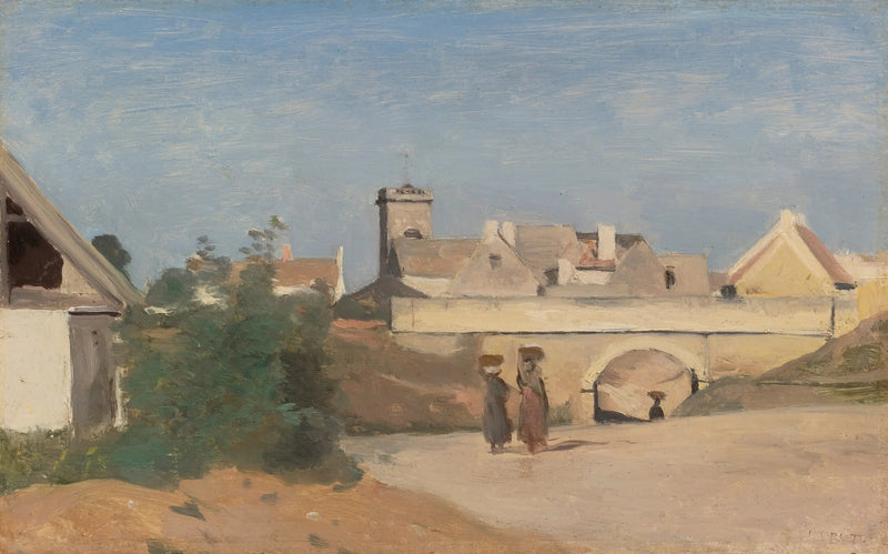 ชานเมืองของเมือง (Rochefort-sur-Mer, Charente) - Jean-Baptiste Camille Corot