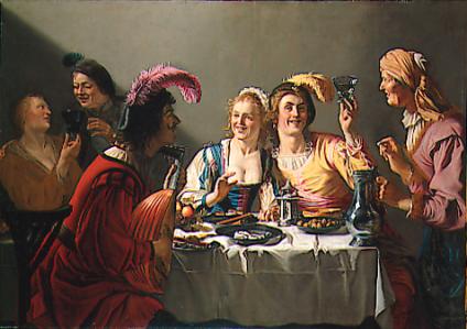 งานเลี้ยงฉลองแต่งงาน - Gerrit van Honthorst