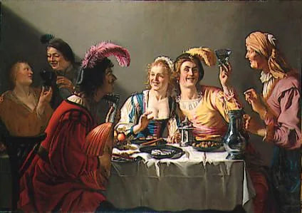 งานเลี้ยงฉลองแต่งงาน - Gerrit van Honthorst