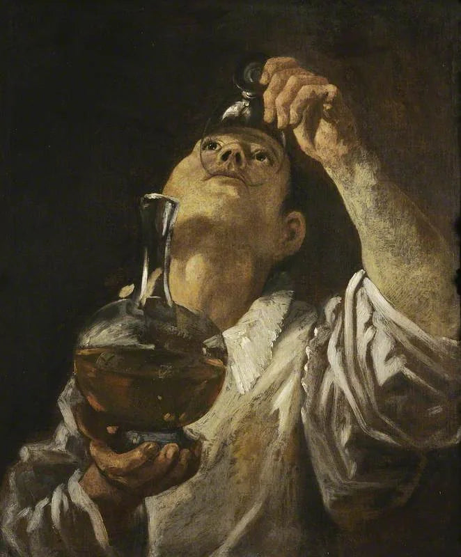เด็กชายที่กำลังดื่ม - Annibale Carracci