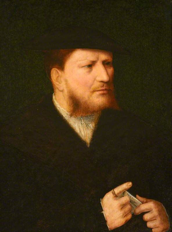 คนแปลกหน้ากับจดหมาย - Joos van Cleve