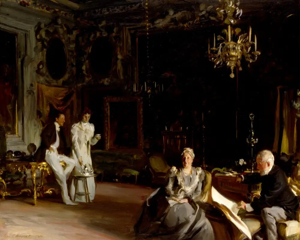 Un intérieur à Venise - John Singer Sargent image 1 copie de tableau peinte à la main