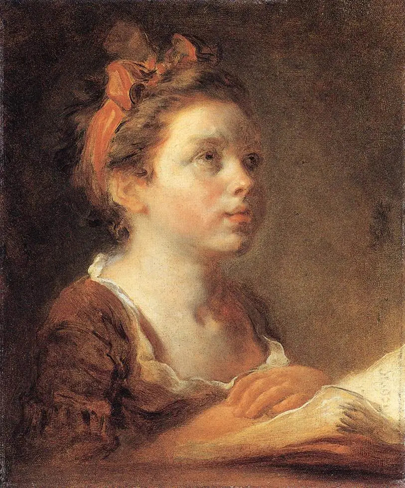 Un jeune érudit - Jean-Honoré Fragonard image 1 reproduction artisanale de tableau
