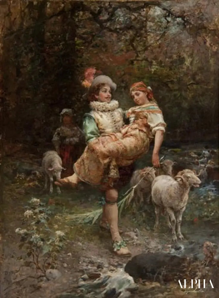 Un juste fardeau - Cesare-Auguste Detti Reproductions de tableaux à la peinture à l’huile