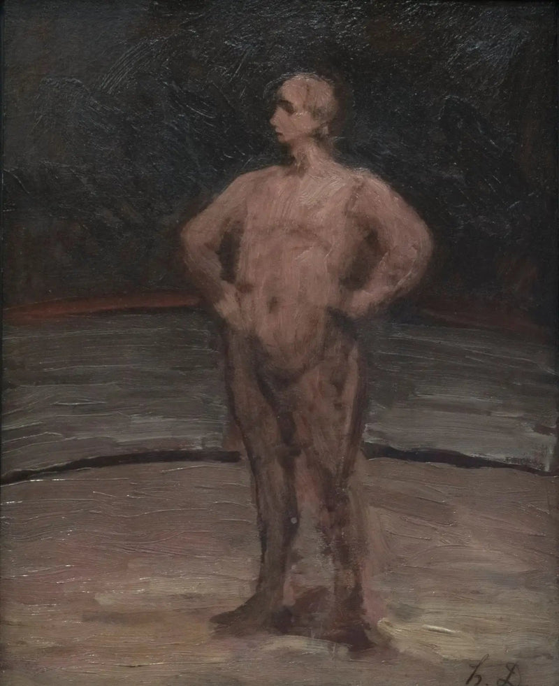 นักมวยยืน - Honoré Daumier