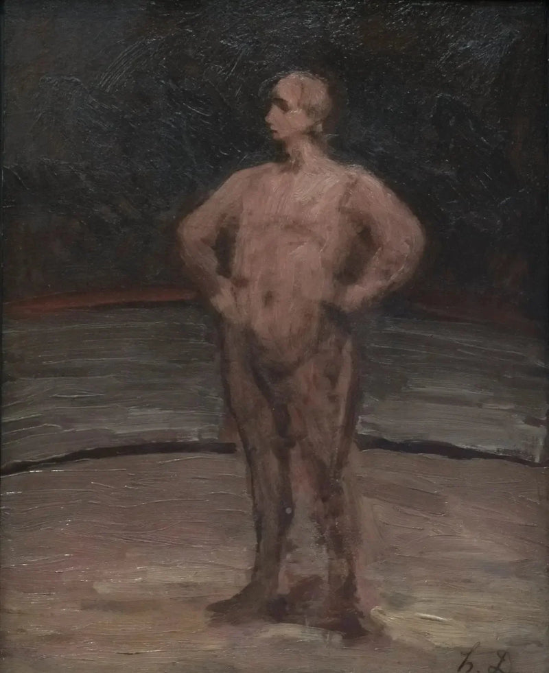 นักมวยยืน - Honoré Daumier