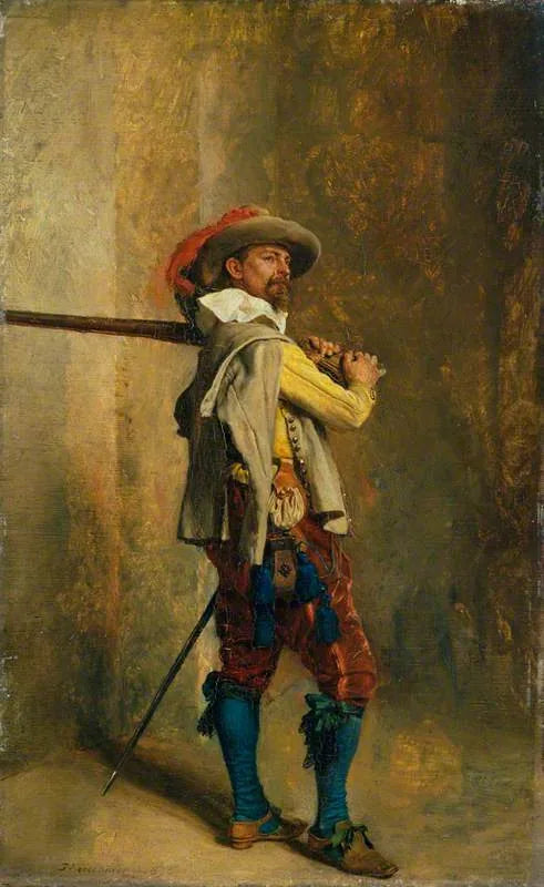 Un mousquetaire : L'époque de Louis XIII - Ernest Meissonier image 1 reproduction d’œuvre d’art à l’huile