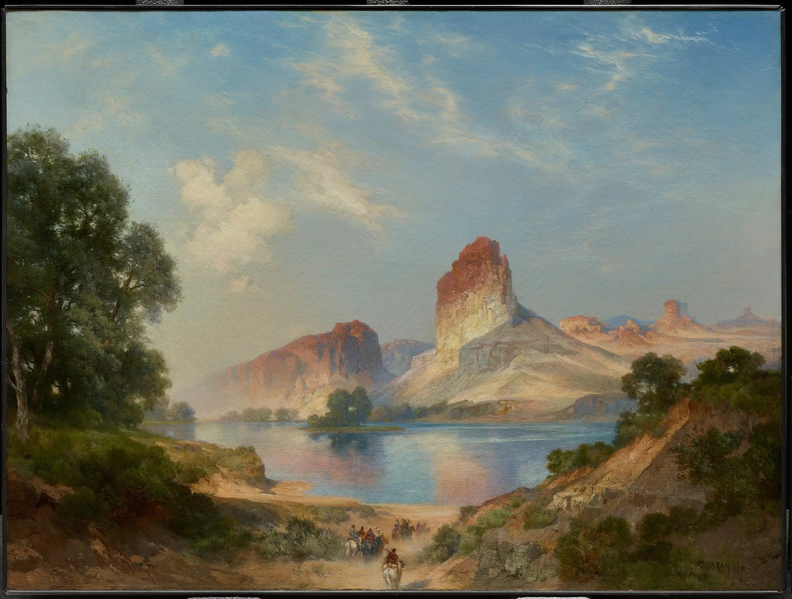 Un paradis indien (Green River, Wyoming) - Thomas Moran image 1 copie de tableau peinte à la main