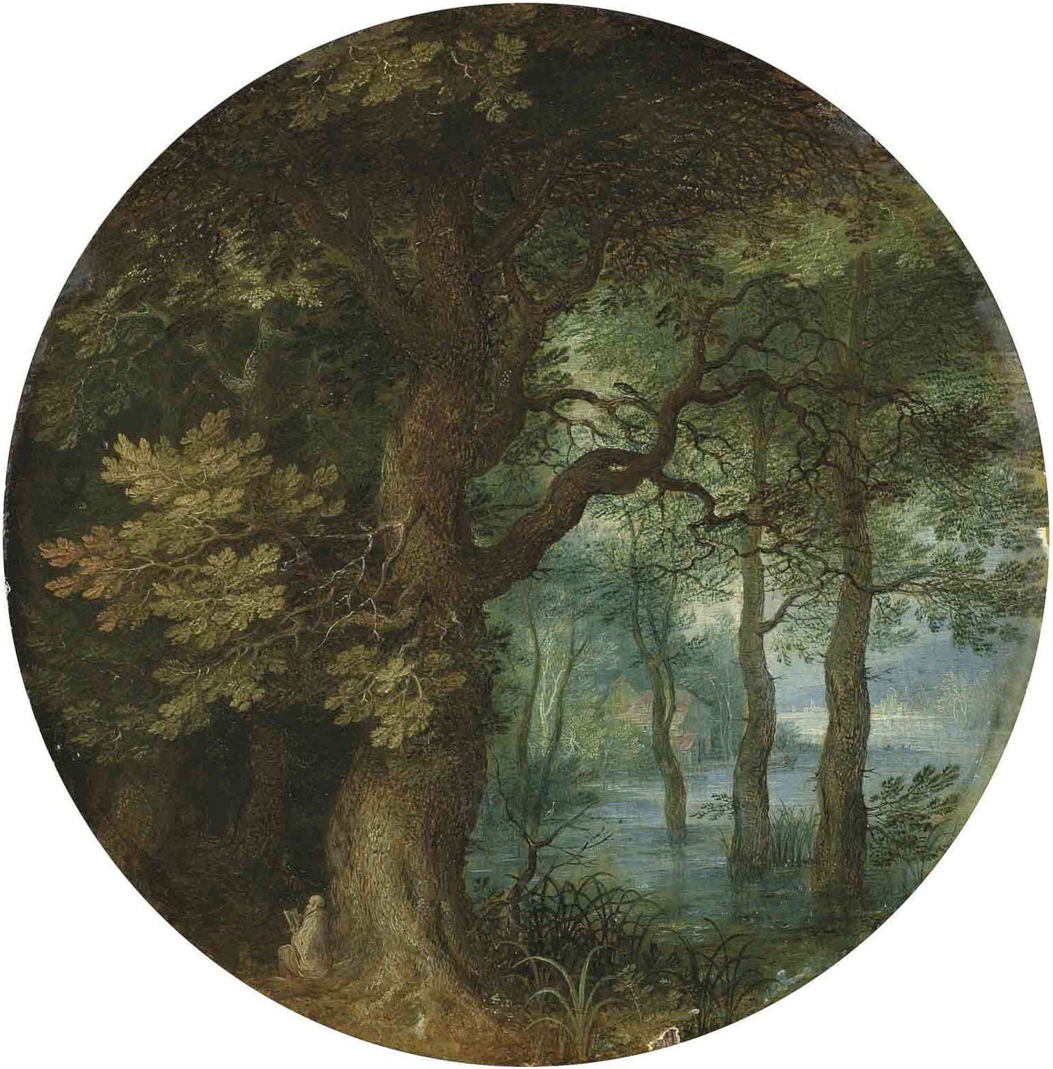 Un paysage boisé avec un moine ermite - Jan Brueghel l'Ancien image 1 reproduction artisanale de tableau