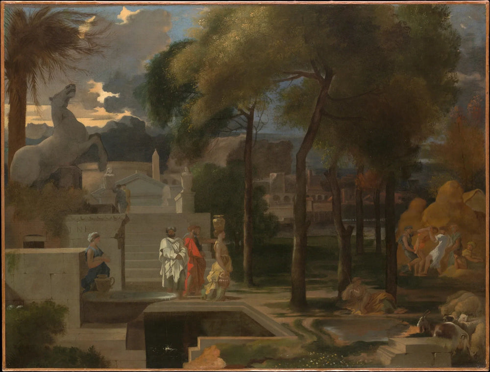 Un paysage classique - Sébastien Bourdon image 1 copie de tableau peinte à la main