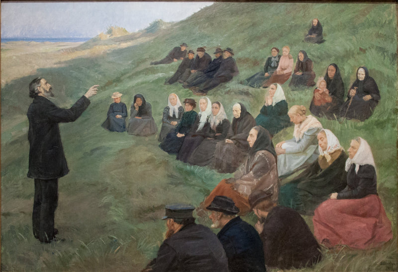 คำเทศนาในทุ่งนา - Anna Ancher