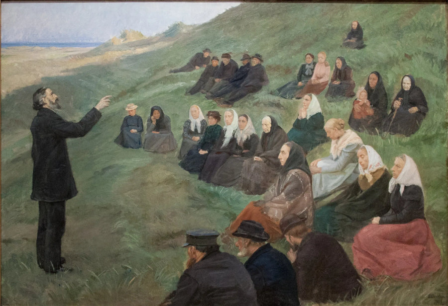 คำเทศนาในทุ่งนา - Anna Ancher