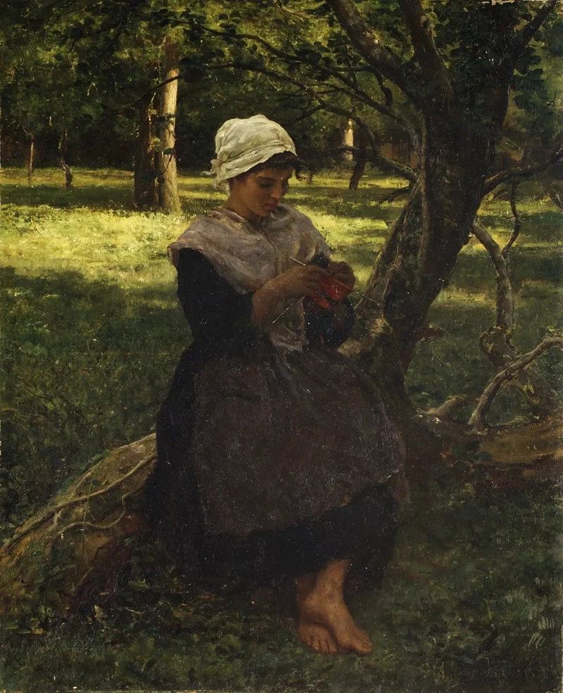 เสื้อถักแบบชาวนา - Jules Breton