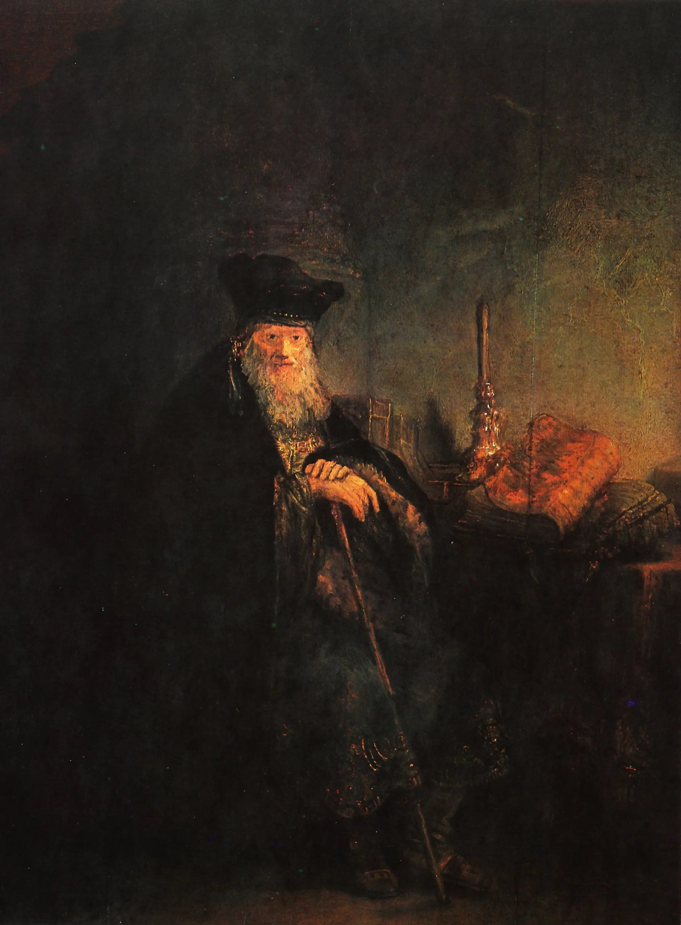 Un vieux savant dans un bureau - Rembrandt image 1 reproduction réalisée par Alpha Reproduction