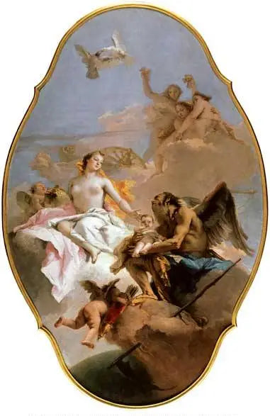Une allégorie avec Vénus et le temps - Giovanni Battista Tiepolo - Alpha Reproduction