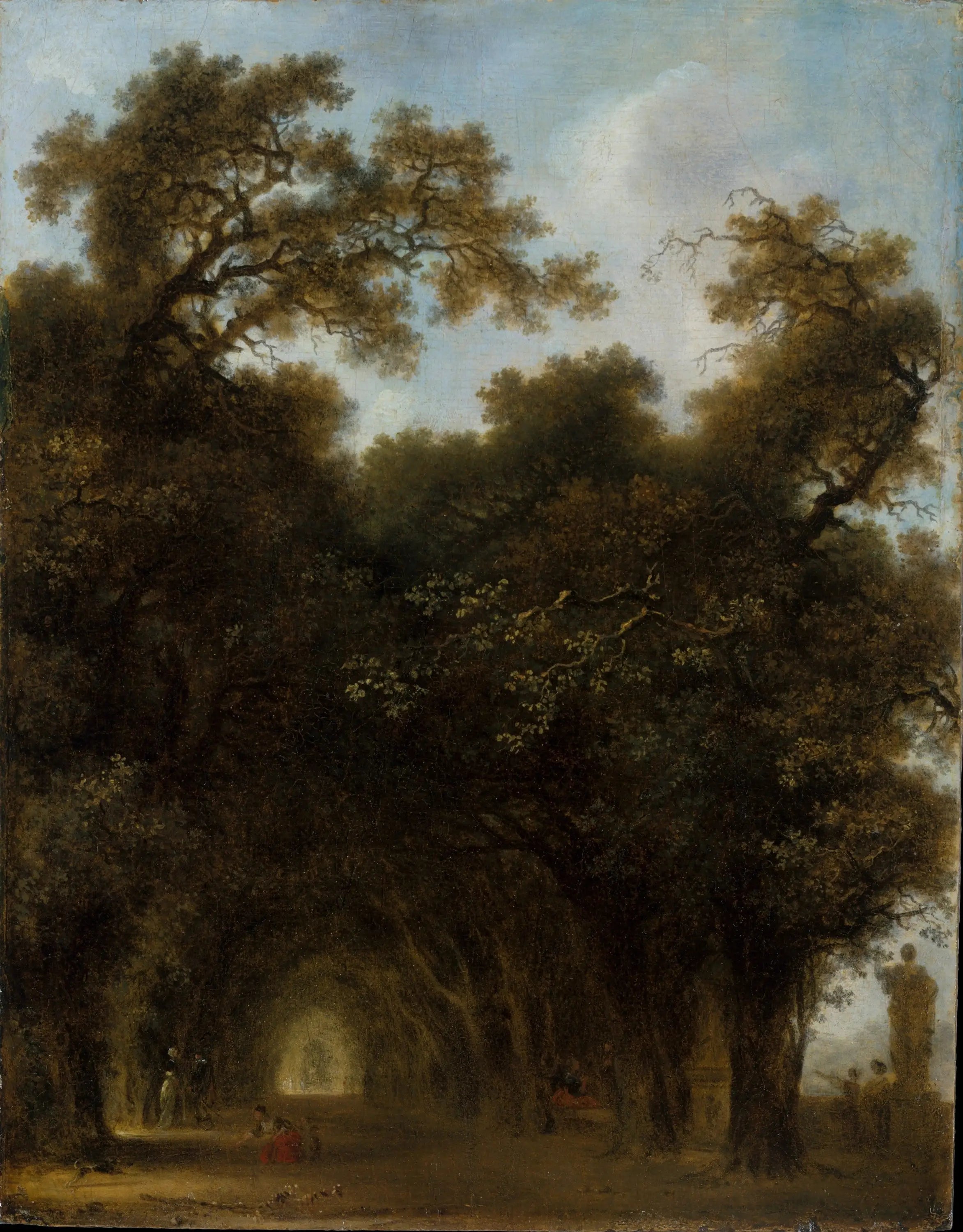 Une avenue ombragée - Jean-Honoré Fragonard - Alpha Reproduction