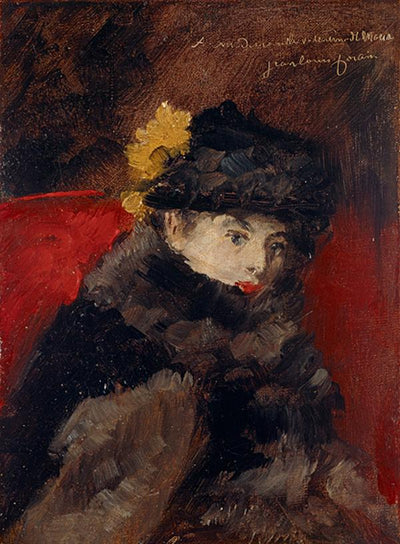 Une dame au manteau de fourrure - Jean-Louis Forain - Alpha Reproduction