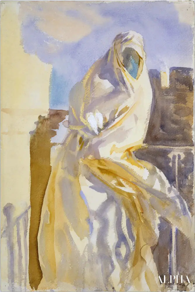 Une femme arabe - John Singer Sargent - Reproductions de tableaux et peintures haut de gamme