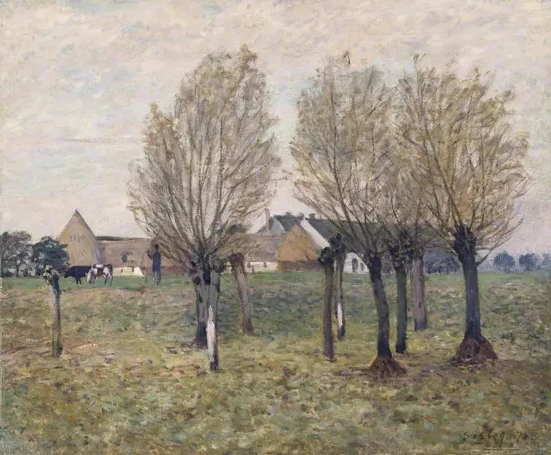 Une ferme normande - Alfred Sisley image 1 tableau peint à l’huile sur toile