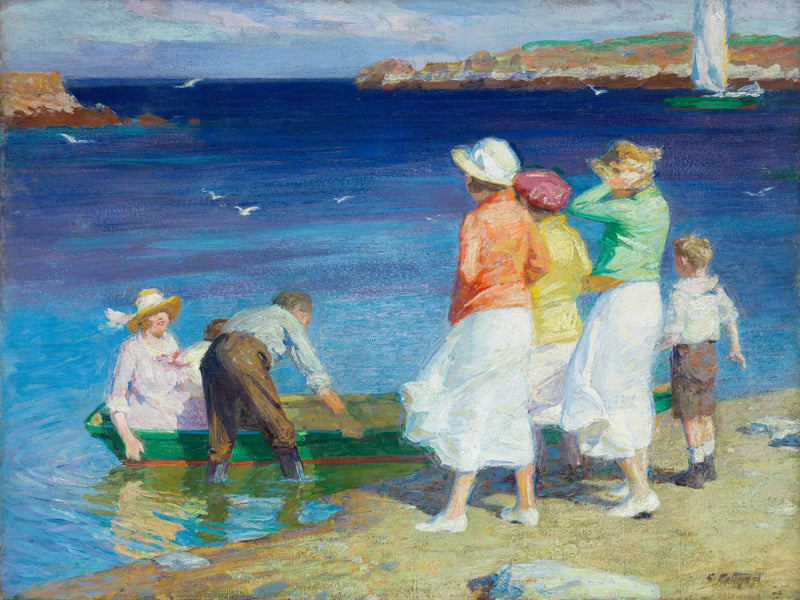 งานเฉลิมฉลองเรือใบ (ออกเดินทางด้วยเรือใบ) - Edward Henry Potthast