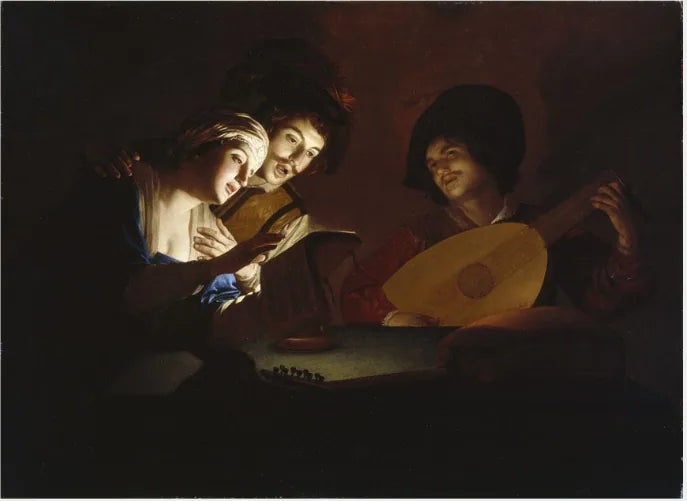 งานเฉลิมฉลองดนตรี - Gerrit van Honthorst