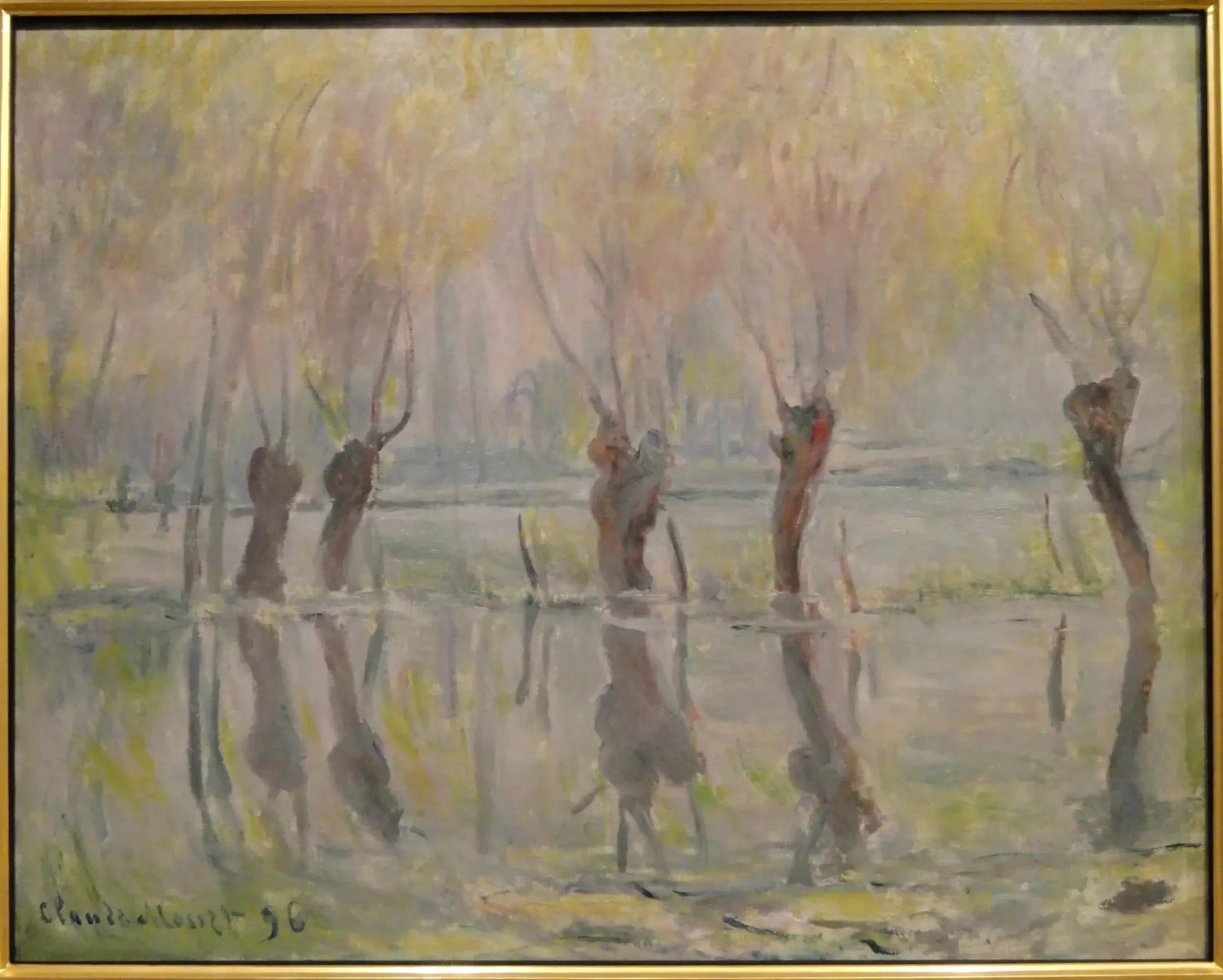 Une inondation à Giverny - Claude Monet image 1 tableau peint à l’huile sur toile