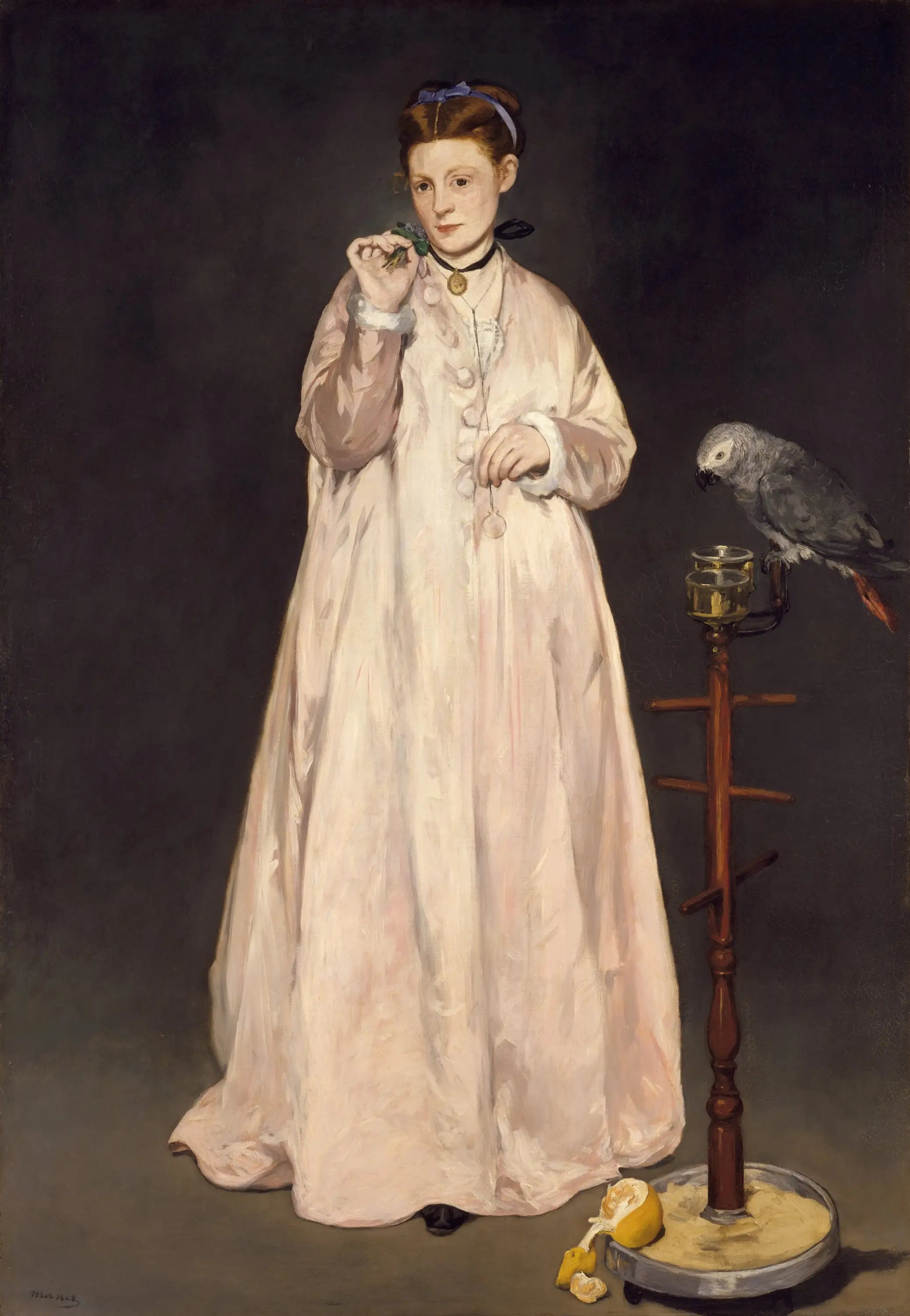 Une jeune dame en 1866 - Édouard Manet image 1 reproduction d’œuvre d’art à l’huile