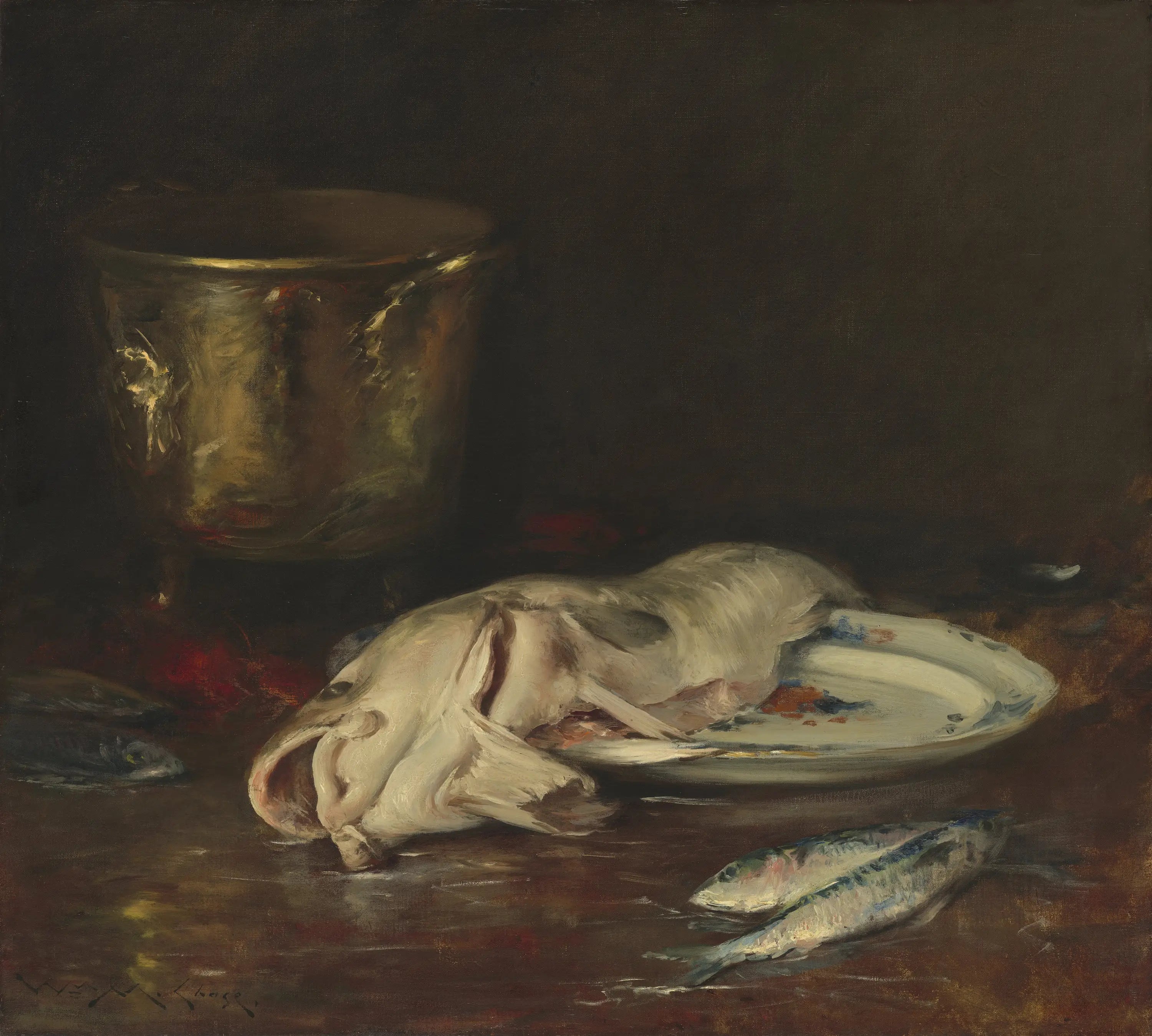 Une morue anglaise - William Merritt Chase image 1 tableau peint à l’huile sur toile