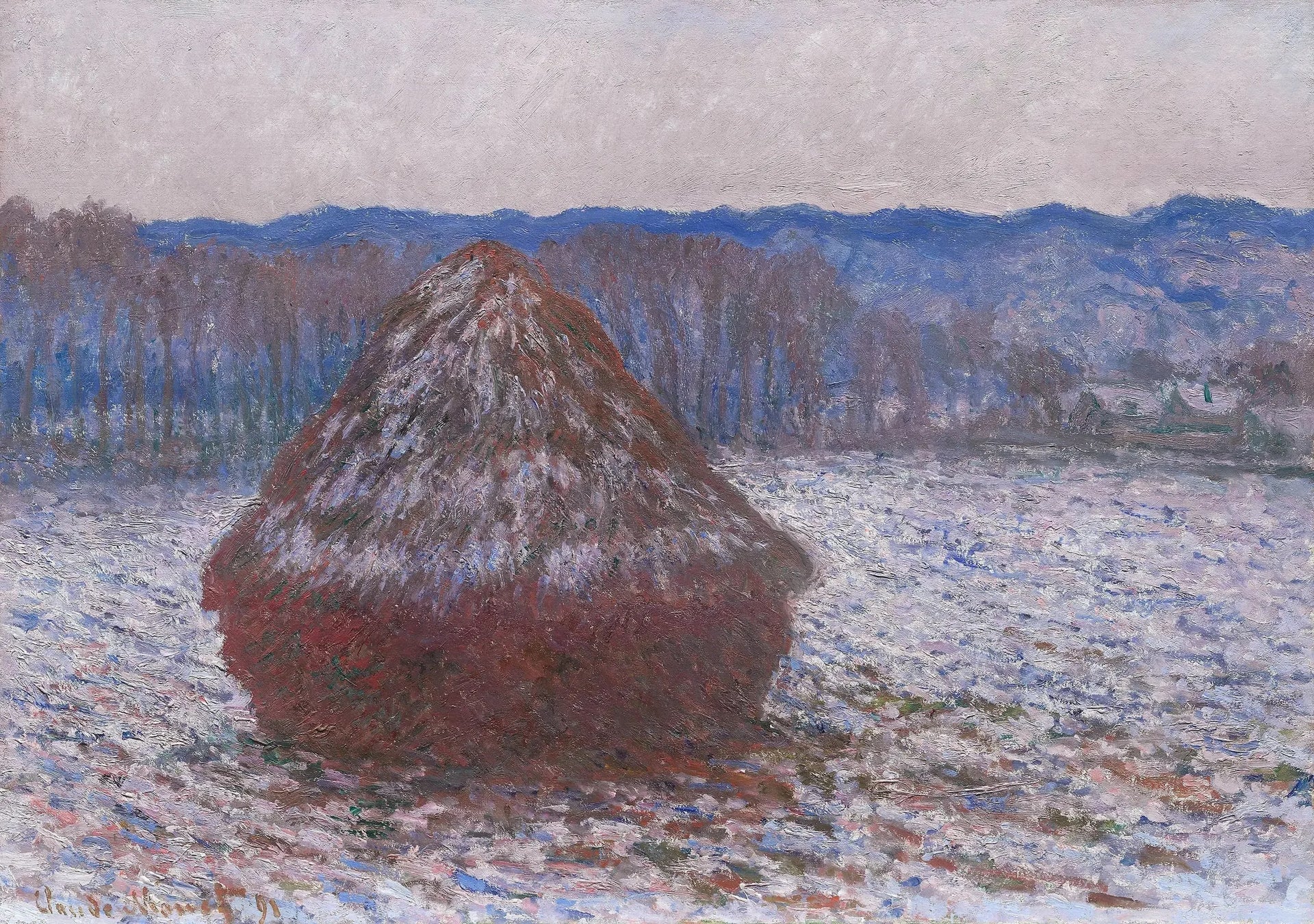 Une pile de blé - Claude Monet image 1 copie de tableau peinte à la main