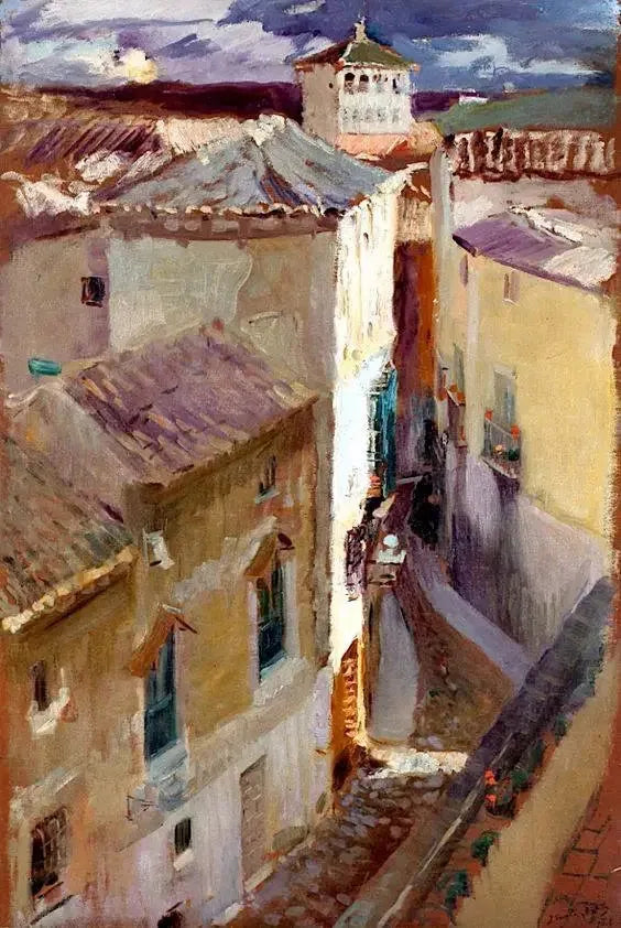 ถนนในโทเลโด (Una Calle de Toledo) - Joaquín Sorolla
