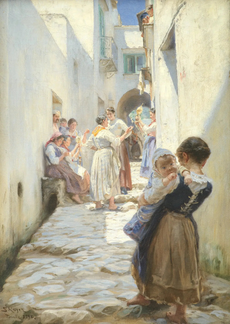 ถนนในเมือง Torello, อิตาลี - Peder Severin Krøyer