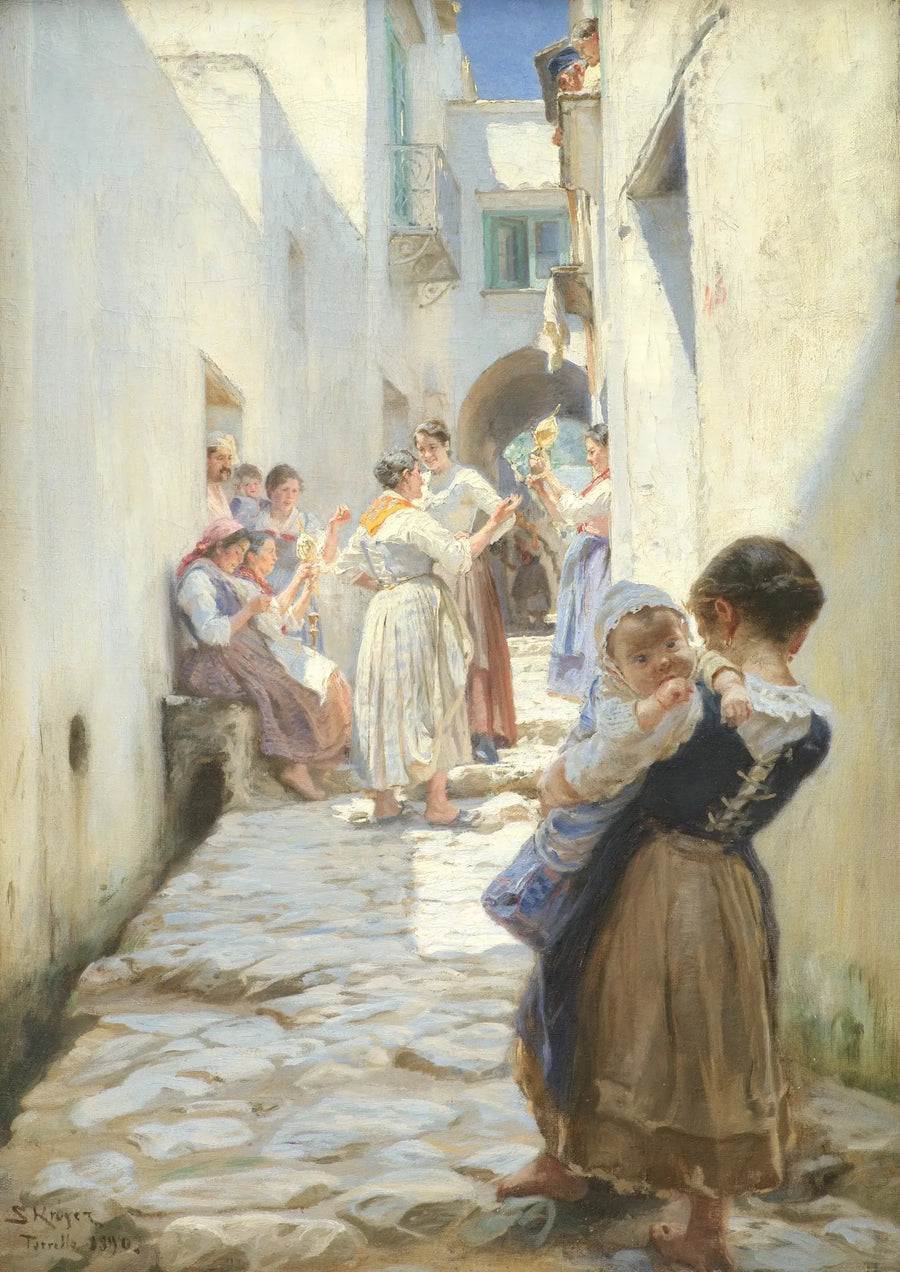 ถนนในเมือง Torello, อิตาลี - Peder Severin Krøyer