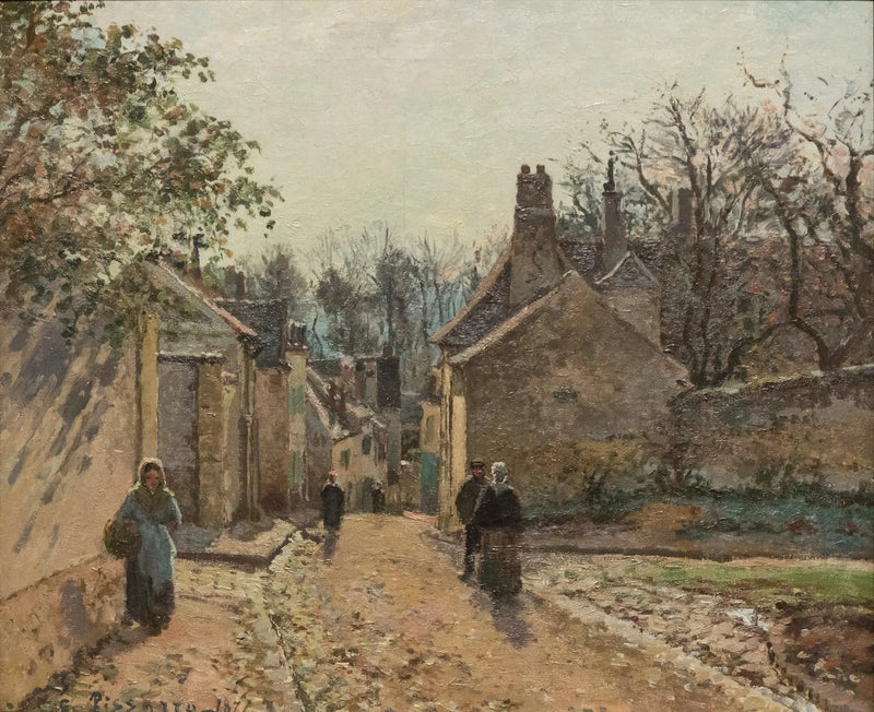 ถนนในหมู่บ้าน, Louveciennes - Camille Pissarro