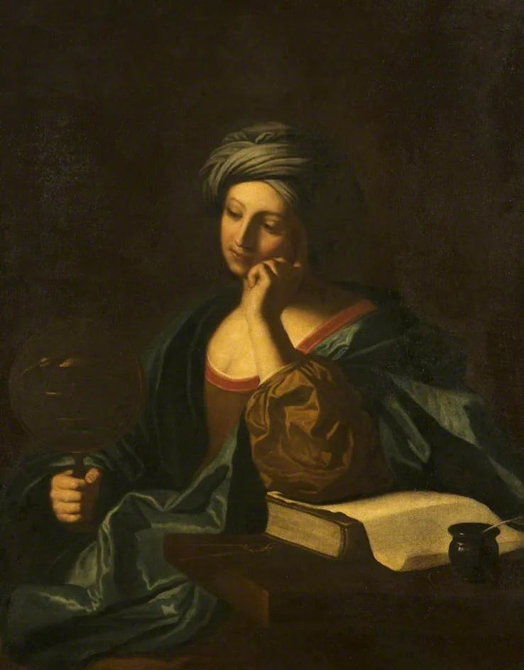 Une Sibylle - Guercino image 1 copie peinte à la main à l’huile
